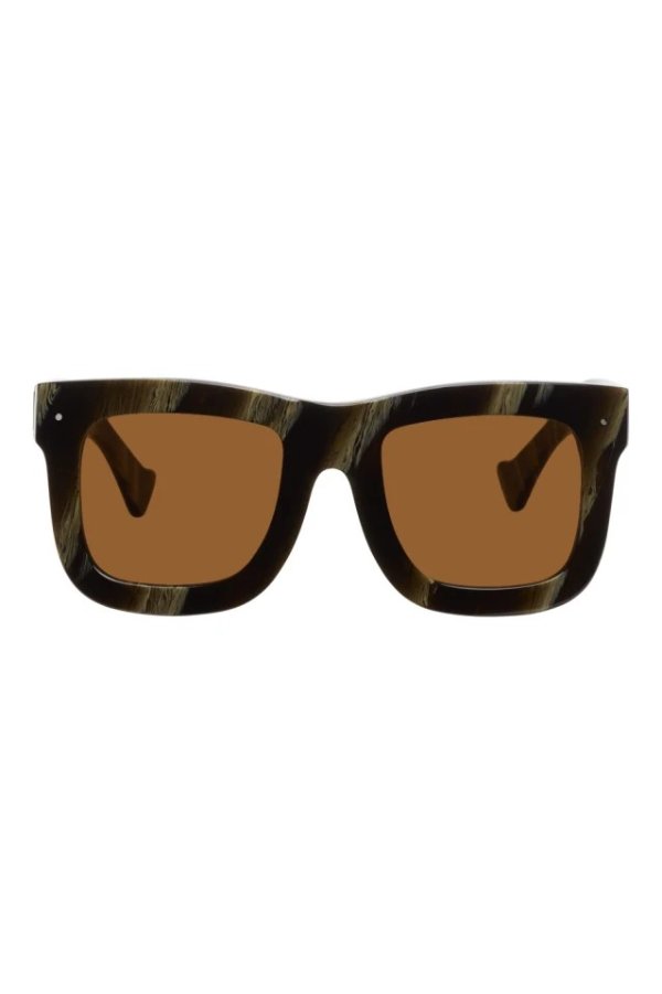 Brown Status Square Sunglasses