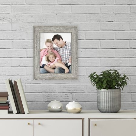 8.5" x 11" Tabletop Picture Frame, Rustic Gray