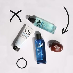 With any $75 purchase + Free 7-pc Free Gift @Lab Series For Men