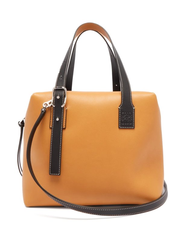 Cube colour-block leather handbag | Loewe | MATCHESFASHION US