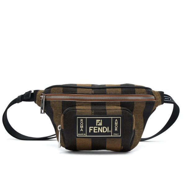 Striped logo-plaque belt bag | Fendi | MATCHESFASHION.COM US