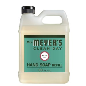 Mrs. Meyers Liquid Hand Soap Refill, Basil Scent, 33 Oz