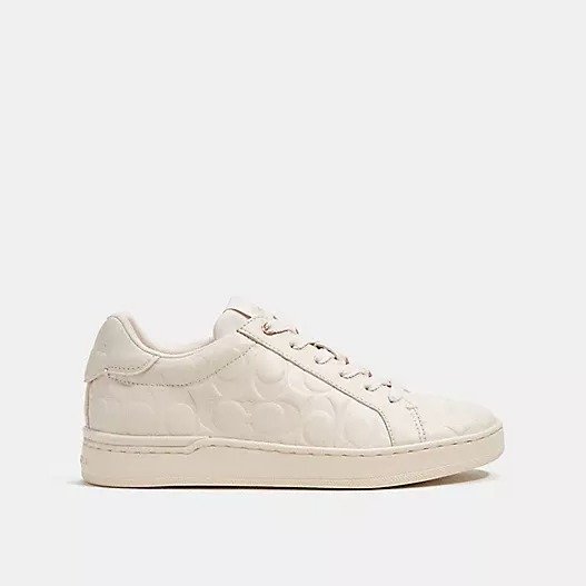 Clip Low Top Sneaker In Signature Leather