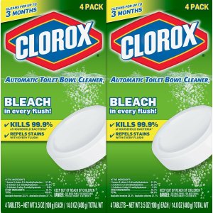 Clorox Automatic Toilet Bowl Cleaner, 3.5 Ounces, 8 Count