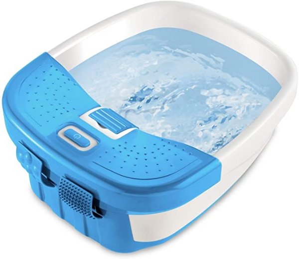 Bubble Bliss Deluxe Foot Spa with Heat Massaging Arch