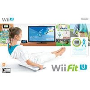 Nintendo - Wii Fit U Game with Wii Balance Board and Fit Meter