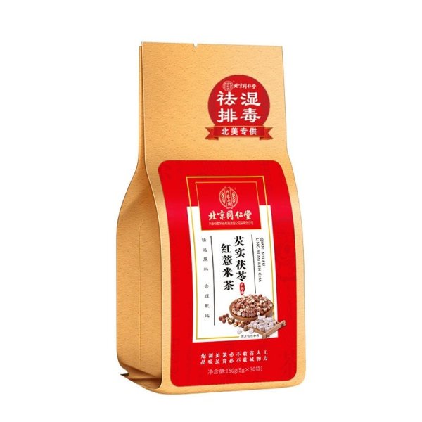 同仁堂 芡实茯苓薏米茶 5g*30包/袋