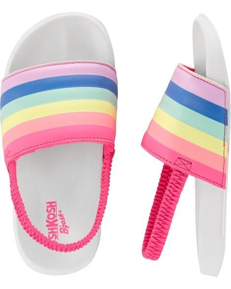 Rainbow Slip-On Sandals