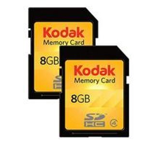 2 Pack of 8GB Kodak SDHC or MicroSD  Memory Cards