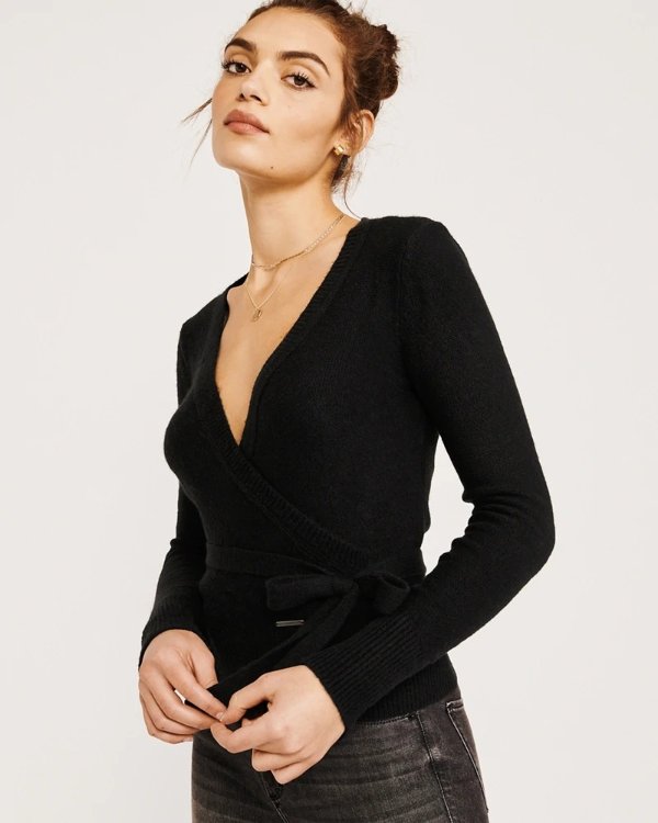 Womens Cozy Wrap Sweater | Womens Mix & Match Sale | Abercrombie.com