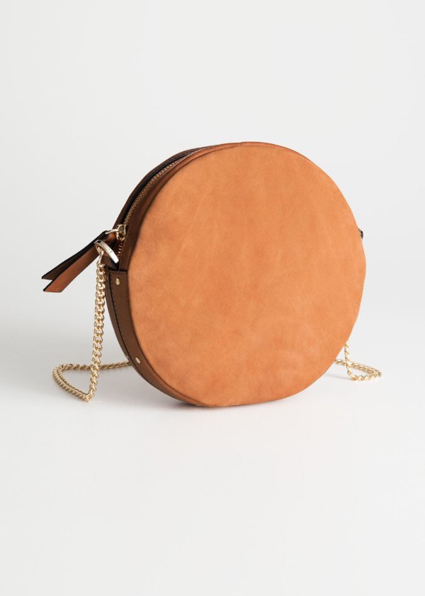 Small Suede Circle Bag