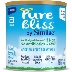 Similac需勾选额外优惠券Pure Bliss 婴儿非转基因配方奶粉700克