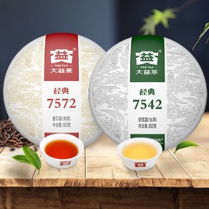 TAETEA中华老字号大益普洱茶 春节大促 7452生茶饼$17.51