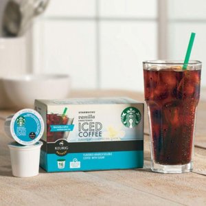 Starbucks 胶囊冰咖啡/冰茶（三盒共计96颗）