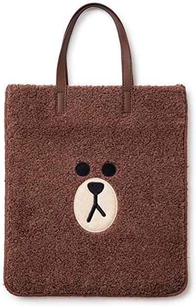 Fabric Bag - BROWN Character Ppogeul Mini Tote Bag