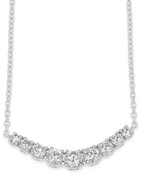 Diamond Classic Collar Necklace (1/2 ct. t.w.) in 14k White Gold