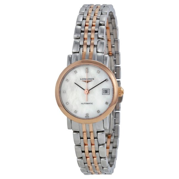 Elegance Mother of Pearl Stainless Steel and Rose Gold Ladies WatchElegance Mother of Pearl Stainless Steel and Rose Gold Ladies Watch