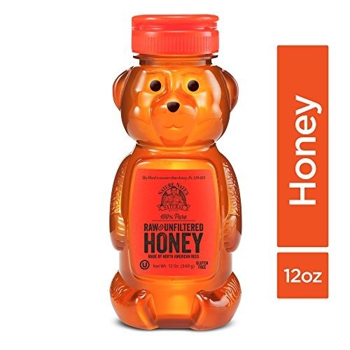 Nature Nate’s 100% Pure Raw & Unfiltered Honey; 12-oz Bear Squeeze Bottle; Certified Gluten Free and OU Kosher Certified; Enjoy Honey’s Balanced Flavors, Wholesome Benefits and Sweet Natural Goodness