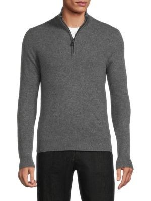 Essential Cashmere Quarter Zip Sweater