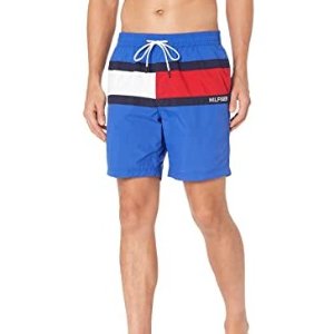 Tommy Hilfiger Men's 7” Flag Swim Trunks with Quick Dry