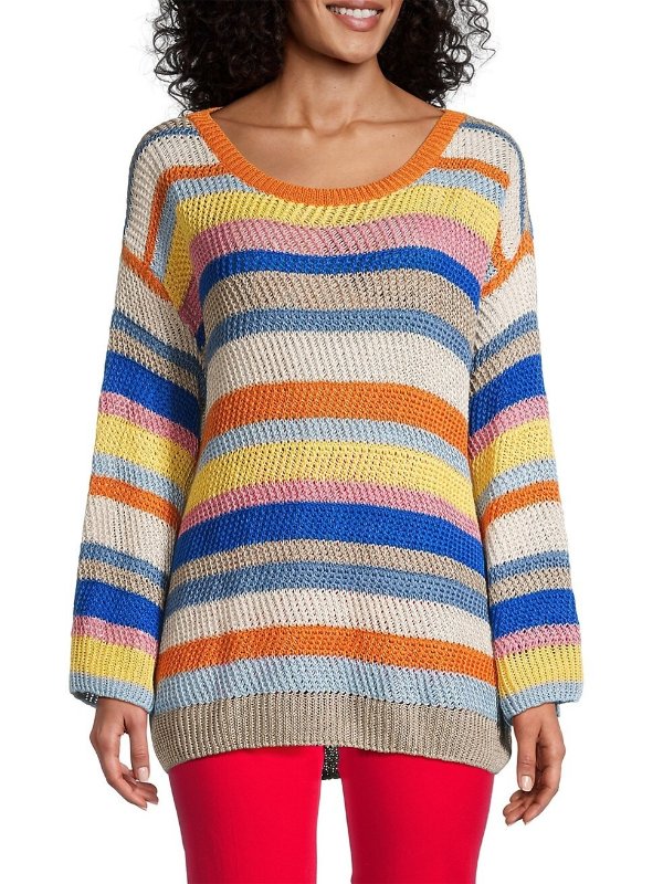 Uguale Striped Linen Sweater