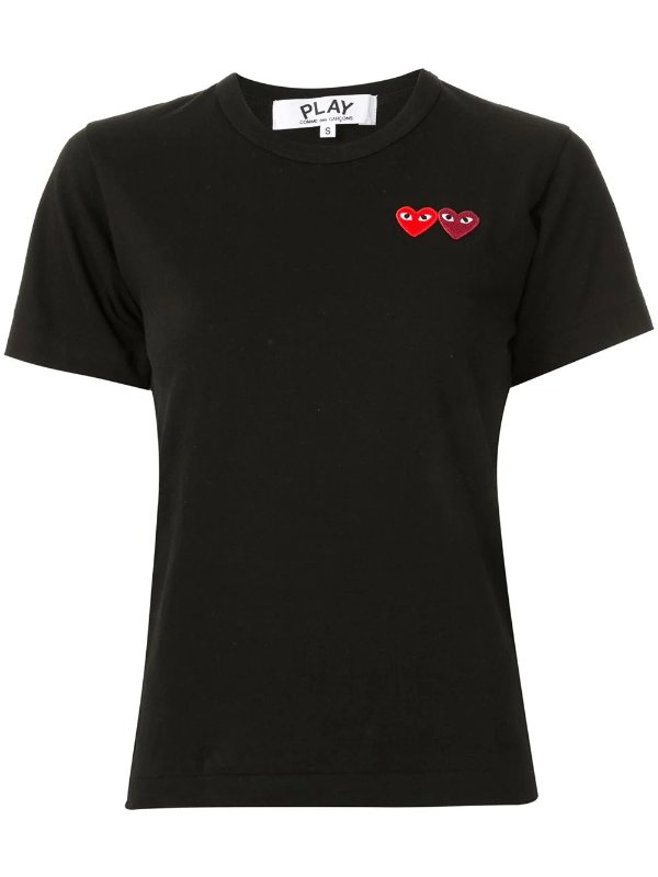 logo embroidered crew neck T-shirt