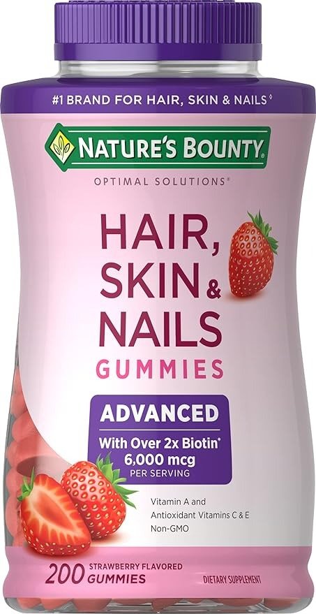 Optimal Solutions Advanced Hair, Strawberry, 200 Count