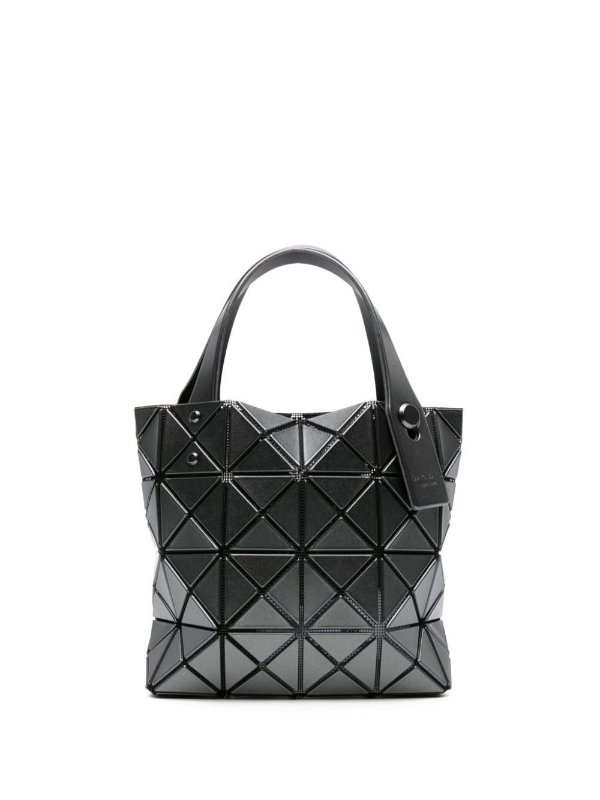 Lucent boxy geometric-panel tote bag