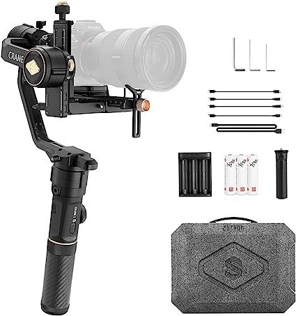 Crane 2S Gimbal Professional Video Stabilizers,Black, 1 Count
