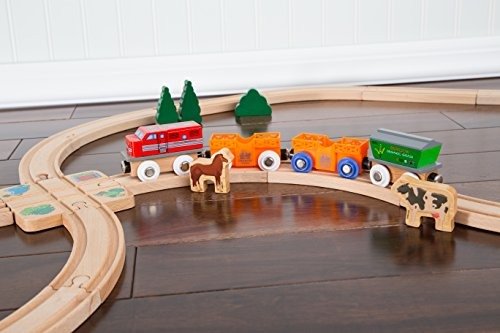 12件木质小火车+轨道套装 兼容托马斯小火车套装