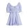 Danielle Smocked Puff-Sleeve Cotton Minidress
