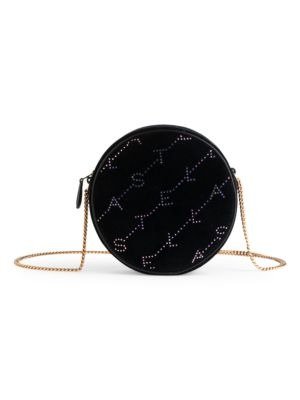 - Mini Monogram Crystal-Embellished Velvet Circle Bag