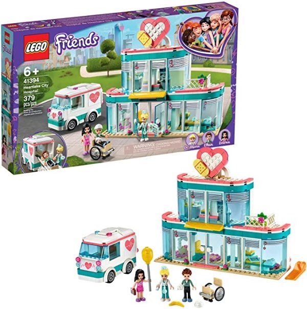 Friends Heartlake City Hospital 41394 Best Doctor Toy Building Kit, FeaturingFriends Character Emma, New 2020 (379 Pieces)