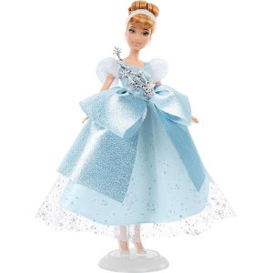 MattelDisney Toys, Collector Cinderella Doll to Celebrate Disney 100 Years of Wonder, Inspired by Disney Movie, Gifts for Kids and Collectors