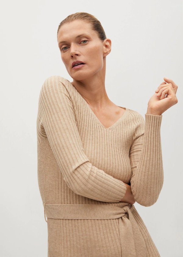 Ribbed knit dress - Women | OUTLET USA