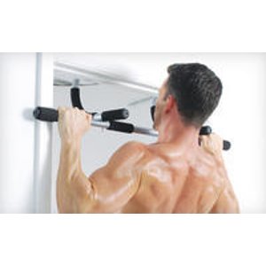Iron Gym Pull-Up Bar with Ab Straps 