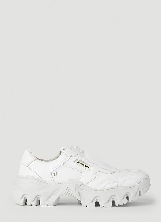 Boccaccio II Faux-Leather Sneakers in White
