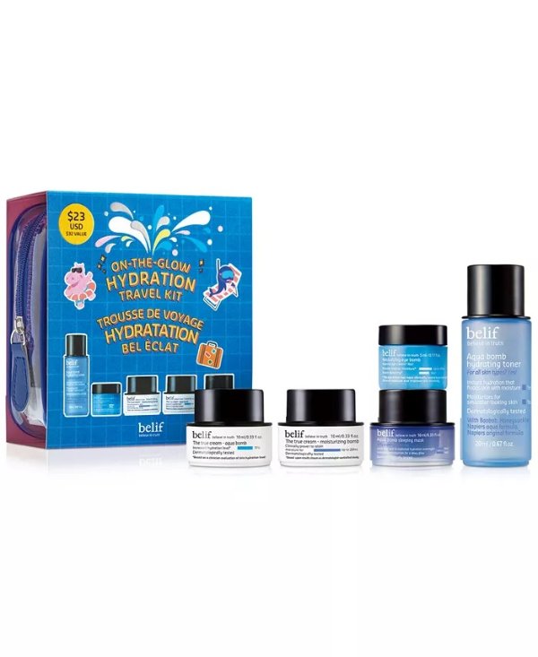 6-Pc. On-The-Glow Hydration Travel Set