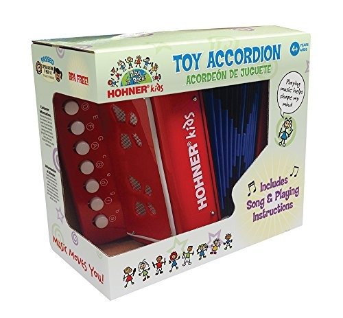 Hohner Kids UC102R Musical Toy Accordion Effect