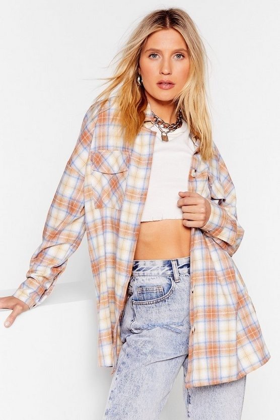 All A-lined Oversized Check Shirt | Nasty Gal