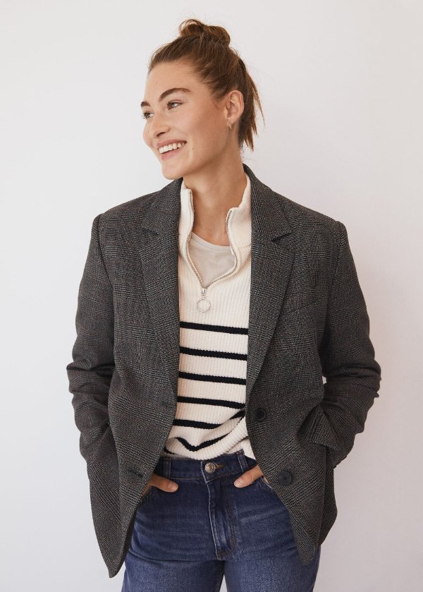 Check suit blazer - Women | OUTLET USA
