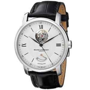 Baume & Mercier Men's MOA08869 Automatic Stainless Steel with Synthetic leather Black Crocodile Band Watch