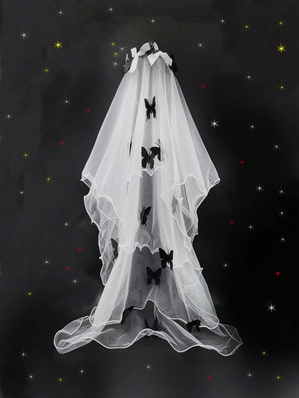万圣节幽灵新娘头纱