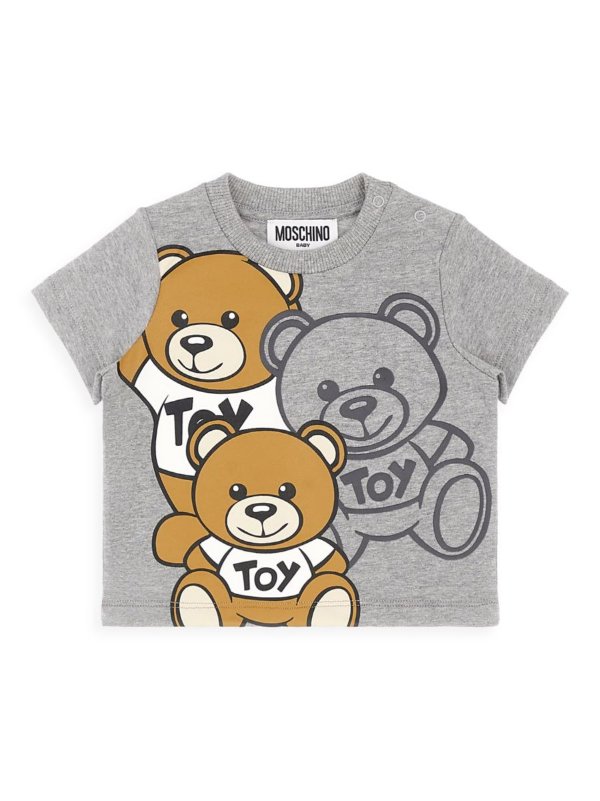 Baby's & Little Boy’s Large Bear Graphic Cotton Short-Sleeve T-Shirt