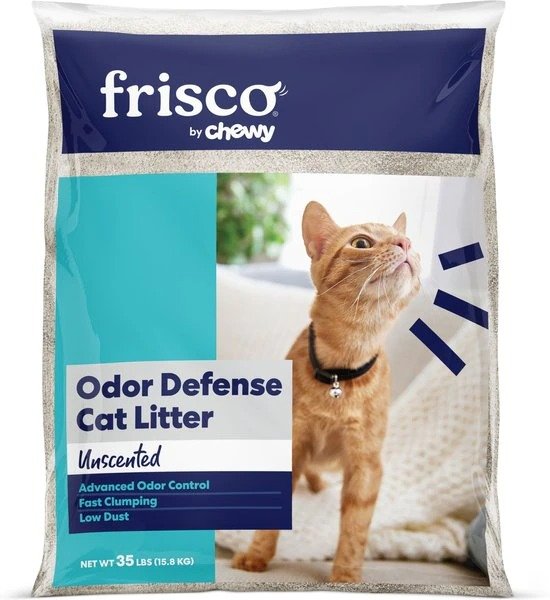 Frisco Unscented Clumping Clay Cat Litter, 35-lb bag