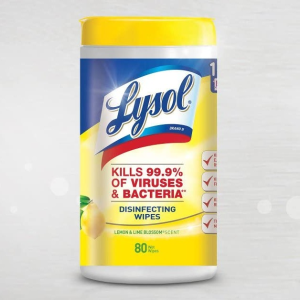 Lysol Disinfecting Wipes, Lemon & Lime Blossom, 80ct