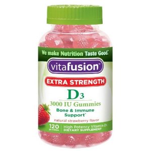 Vitafusion Vitamin D3 加强版成人维生素营养软糖 120粒