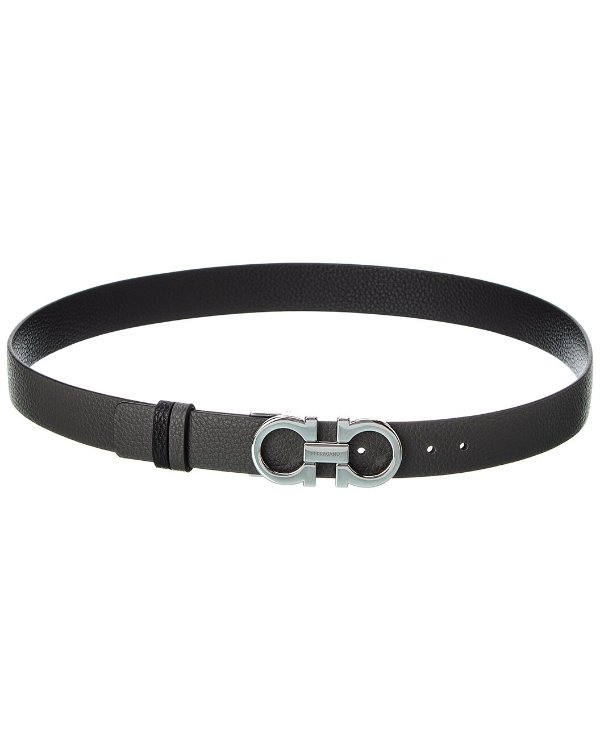 Ferragamo Gancini Reversible & Adjustable Leather Belt