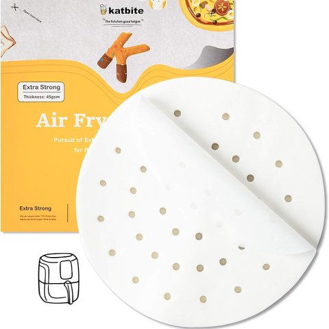 50% offKatbite Heavy Duty Perforated Parchment Paper for Air Fryer