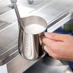DELERKE 咖啡机用不锈钢奶泡杯 14盎司容量